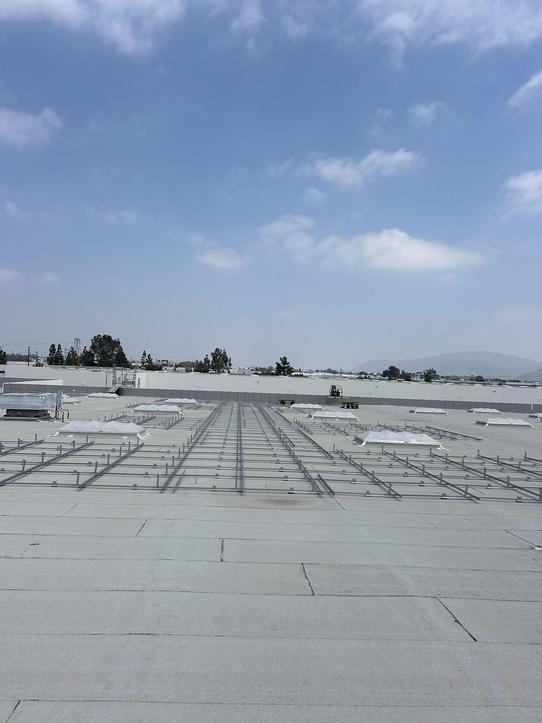 Solar installation in Fontana, California